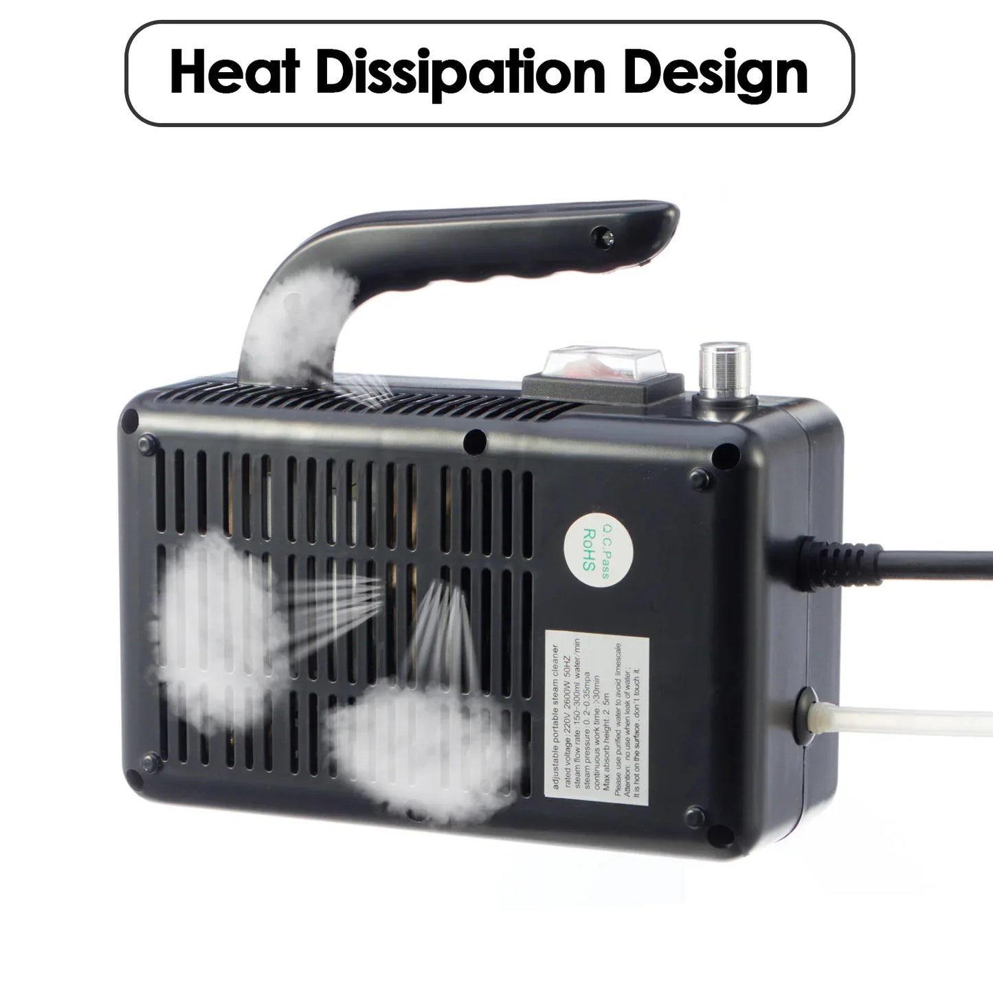 High-Temperature Home Steam Cleaner – Sterilization for Air Conditioning, Kitchen Hood & Car, 110V/220V