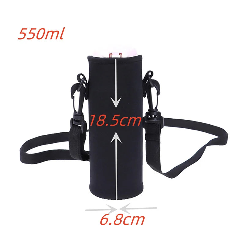 Sports Water Bottle Insulated Sleeve - 750ML/1000ML/1500ML Neoprene Pouch Holder for Travel & Outdoor Bottles
