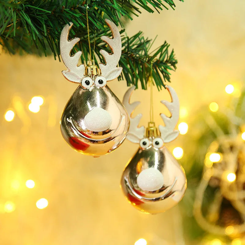 Christmas Tree Hanging Ornament – Red & White Candy Cane Pendant for Xmas, Home Decor & New Year 2024