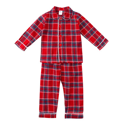 2025 Kids Christmas Pajama Set – Velvet Loungewear Long Sleeve Sleepwear for Boys & Girls