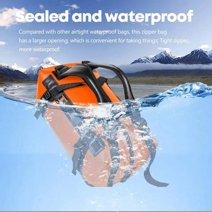 50L Waterproof Travel Backpack - Dry Bag for Camping, Boating, Kayaking, Fishing & Motorcycle Touring