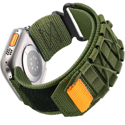 Tactical Nylon Strap for Apple Watch – Alpine Trail Loop Band for 40-49mm Series Ultra2, 11, 7-9, SE