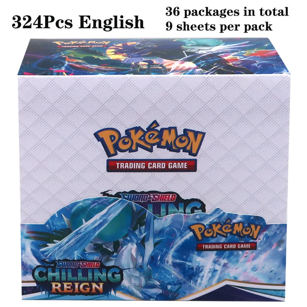 324pcs Pokemon TCG Booster Box - Sword & Shield Fusion Strike Trading Card Packs Display Set with 36 Booster Packs