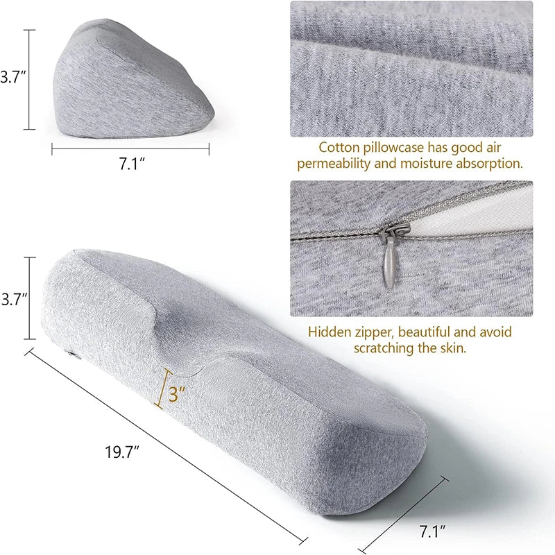 Cervical Memory Foam Contour Pillow – Ergonomic Orthopedic Bed Pillow for Side Sleepers & Neck Support