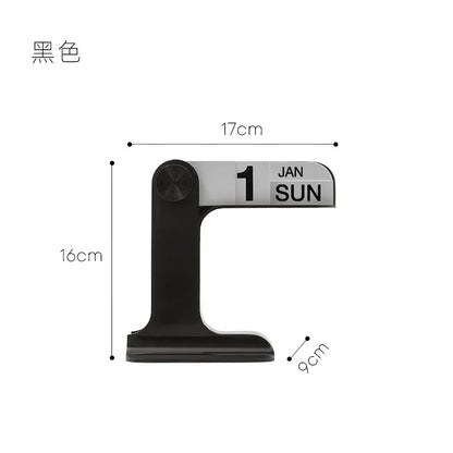 INS Design Desktop Flipping Calendar 2025-2024 – Creative Modern Office & Living Room Decor
