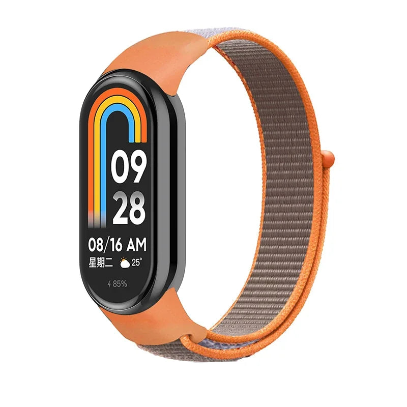 Nylon Sport Loop Strap for Xiaomi Mi Band 9 8 NFC – Replacement Wristband for Mi Band 7 6 5 4 3