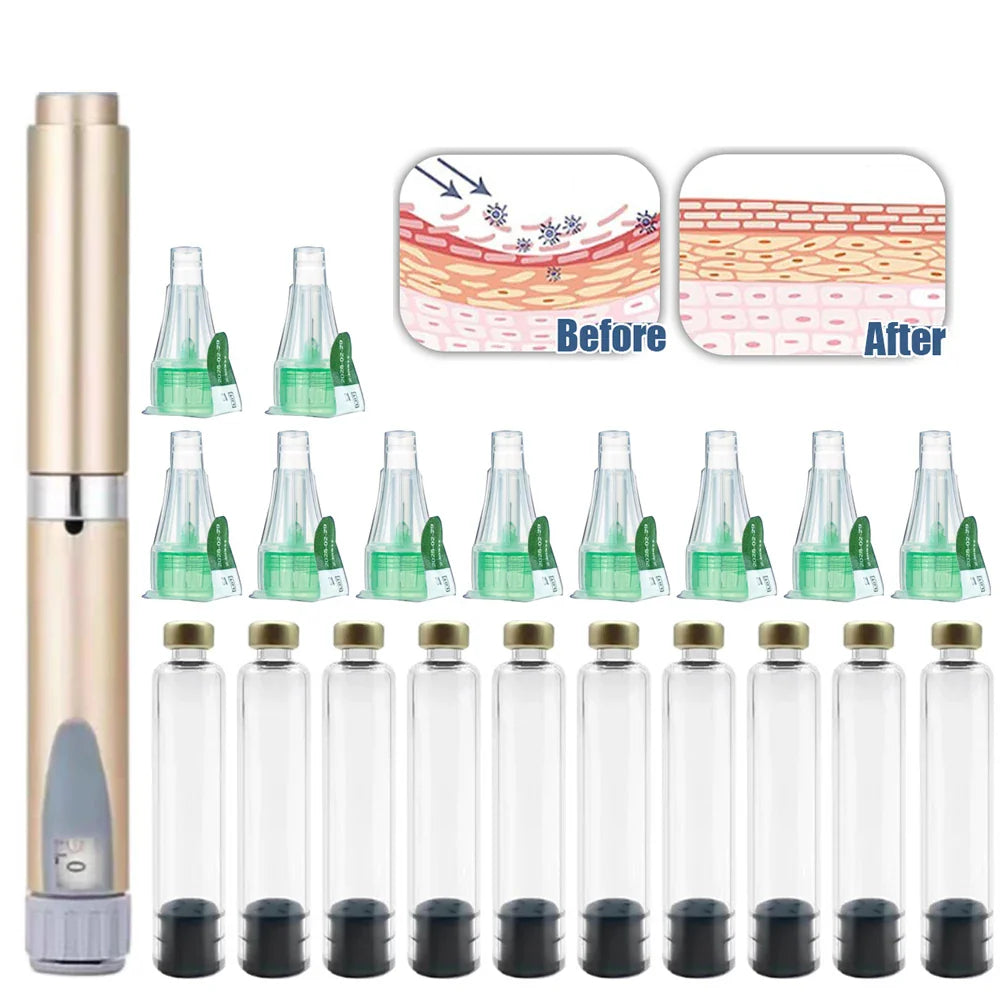 Magic Pen Tattoo & Insulin Pen Cartridges — 10pcs 3ml Empty Cassette Bottles for Lilly Injection