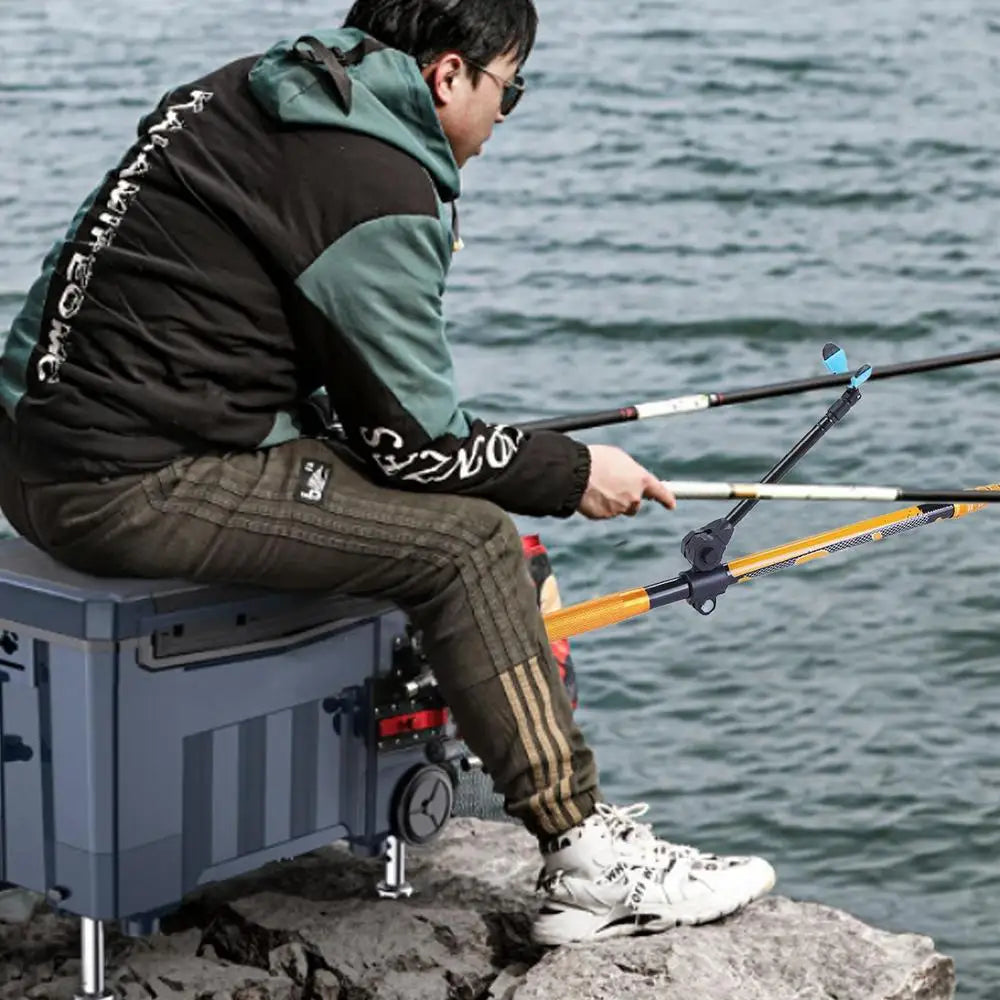 360° Adjustable Telescopic Fishing Rod Holder – Portable Fishing Pole Support Stand Bracket