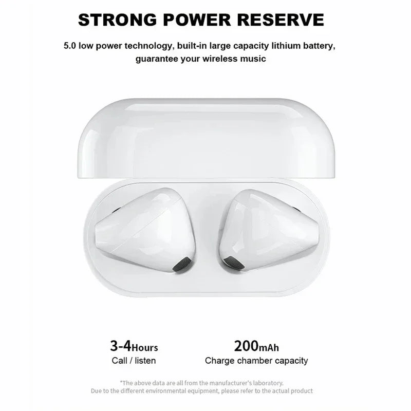 Pro 4 TWS Wireless Earbuds – Bluetooth 5.0 Waterproof Headphones with Mic for iOS, Android, PC & Gaming