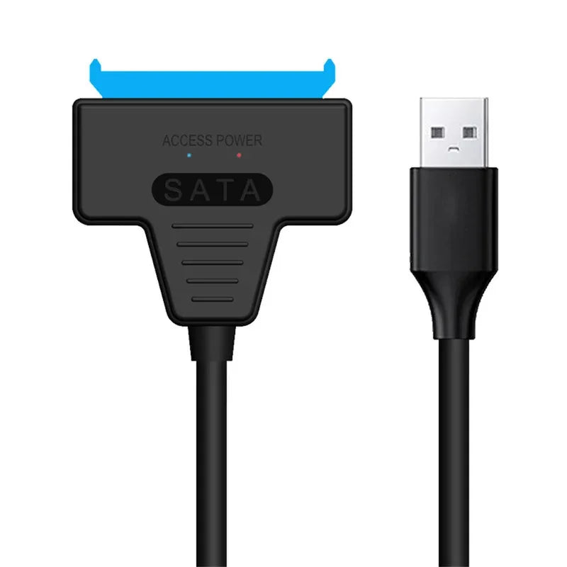 SATA to USB 3.0 Adapter Cable - 22 Pin Connector for 2.5/3.5 Inch HDD SSD External Hard Drive