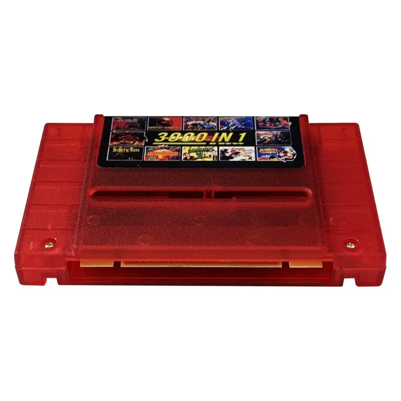 SNES 3000-in-1 Game Cartridge – 8GB TF Card SFC/Super Famicom V12 Retro Game Collection for US Console Accessories