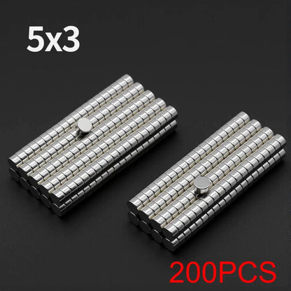 N35 Neodymium Round Magnets - Super Strong Permanent Fridge Magnets for DIY Crafts and Projects