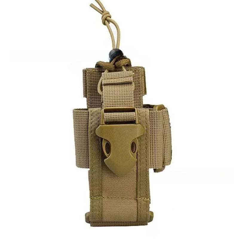 Nylon Walkie Talkie Case - Universal Radio Holder Storage Pouch for Outdoor Communication Gear