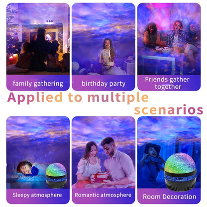 Northern Lights Star Projector - LED Galaxy Night Light with Remote Control for Bedroom & Party Decor