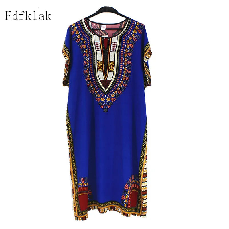 Women’s Cotton Nightgown - Vintage Loose Fit Summer Sleepshirt with Belt, Comfortable Plus Size Night Dress