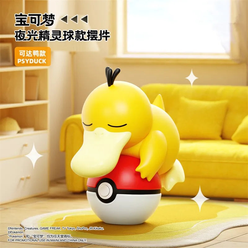 Authentic Pokémon Poké Ball Lying Plush Dolls – Handmade Pikachu & Charmander Figure Model Ornament, Kids Toy & Christmas Gift Collectible