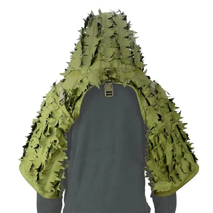 Ghillie Suit Set | Camouflage Hunting Poncho, Base, Cape & Sniper Viper Hood for Airsoft & Paintball