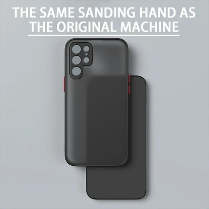 Armor Matte Shockproof Phone Case - Hard Bumper Protective Cover for Samsung Galaxy S24 S23 S22 S21 Ultra Plus A54 A53 A52 A32 A14 A13 A12