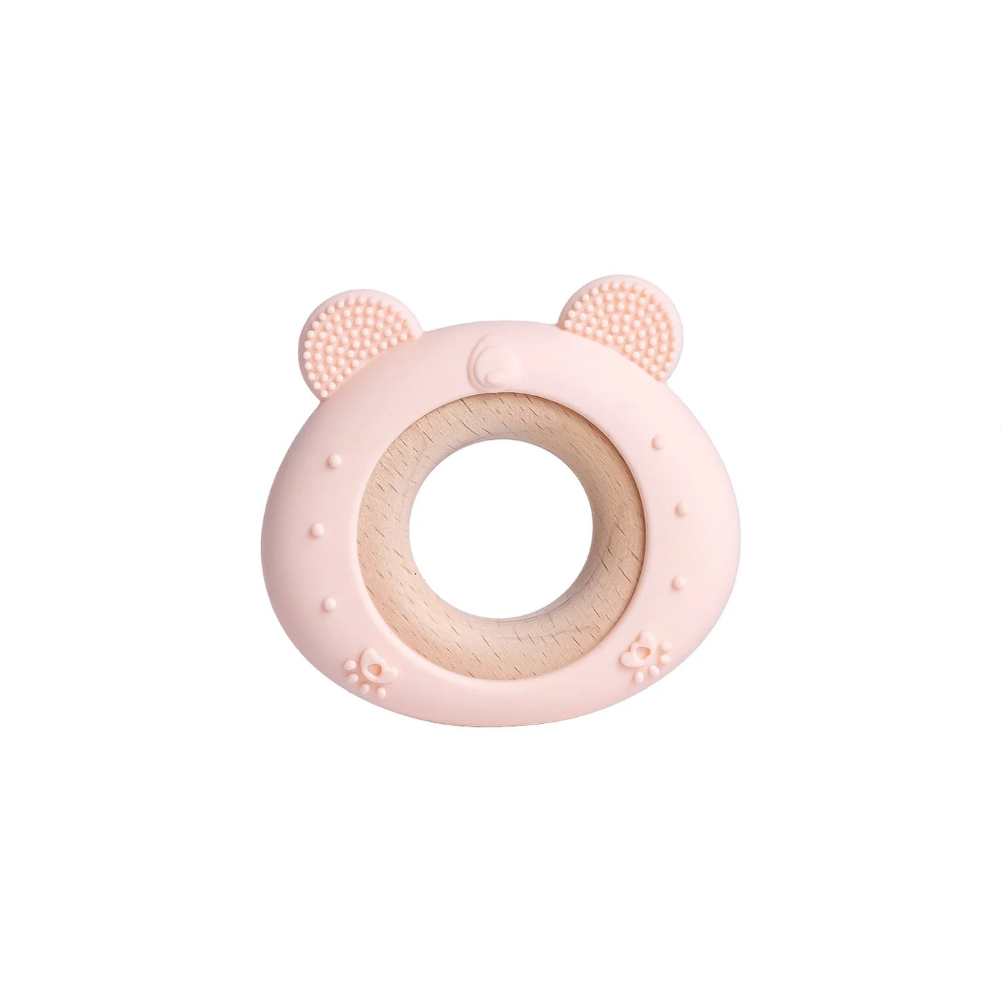 TYRY.HU Silicone Baby Teether - Cartoon Frog & Deer Teething Necklace Pendant for Infant Gum Relief Gift