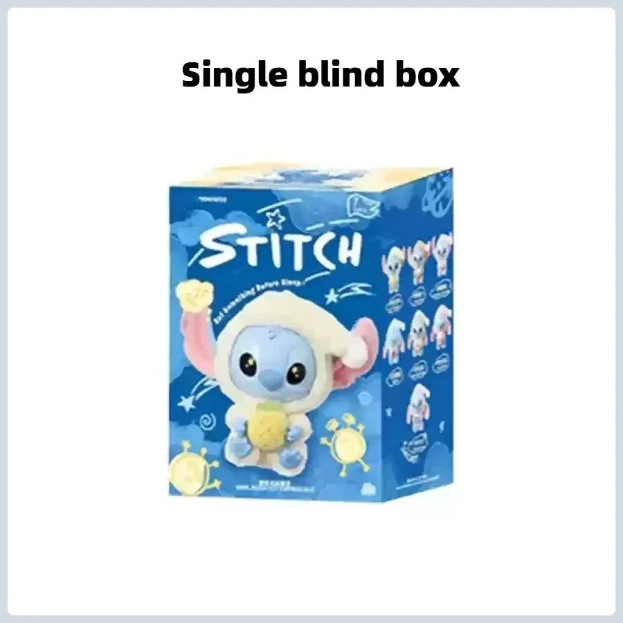 Stitch "Eat Something Before Sleep" Series Vinyl Blind Box – Kawaii Plush Doll Pendant Ornament, Cute Surprise Gift