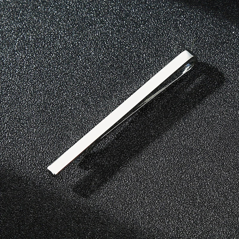 Men’s Fashion Tie Clip Pin - Metal Necktie Bar for Business, Wedding & Party Suit Accessories Gift