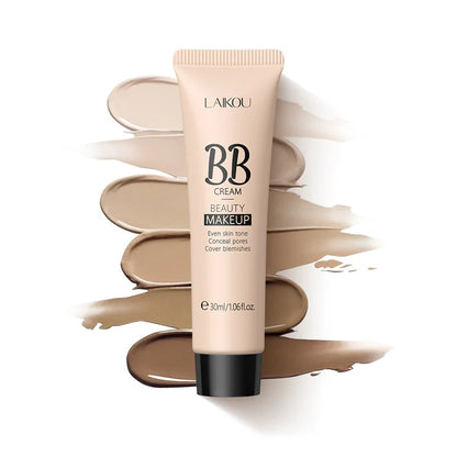 6-Color BB Cream Concealer – 30ml Natural Face Primer & Coverage Foundation