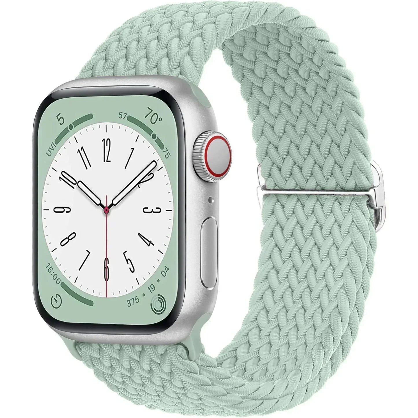 Braided Nylon Apple Watch Band – Adjustable Sport Strap Compatible with Ultra 2, Series 10/9/8/7/6/SE (40–49mm) Wrist Bracelet