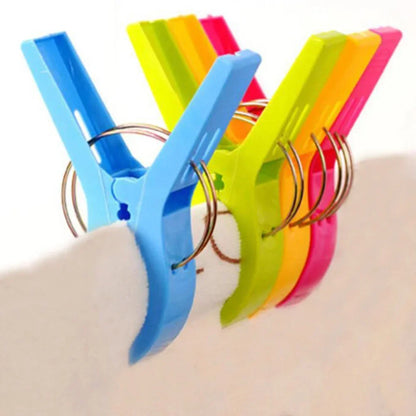 2026 New Beach Towel Clips - 4/20pcs Plastic Quilt Pegs & Laundry Clips for Sunbed, Lounger, Home & Bathroom Organization