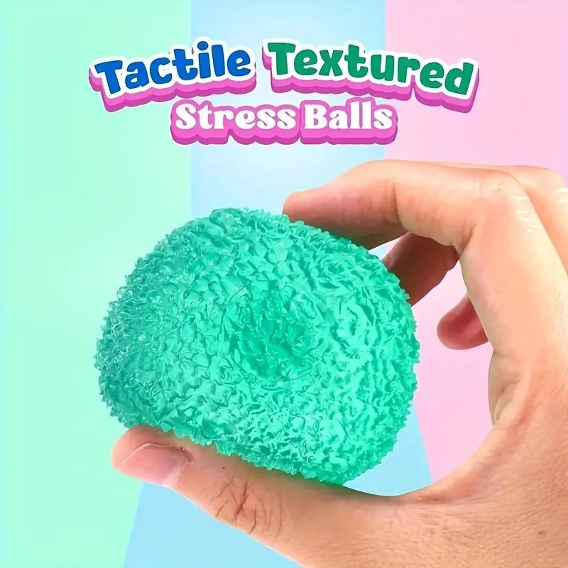 Squishy Multicolor Ice Ball Fidget Toy – Soft Pinch Pop Stress Relief for Kids & Adults, Fun Sensory Toy, Halloween & Christmas Gift