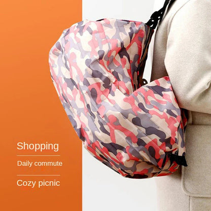 Foldable Storage Bag - Portable Large Capacity Travel & Shopping Bag with Handle