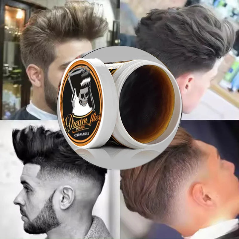 Vintage Hair Pomade for Men - Strong Hold, Classic Shine & Slick Back Styling