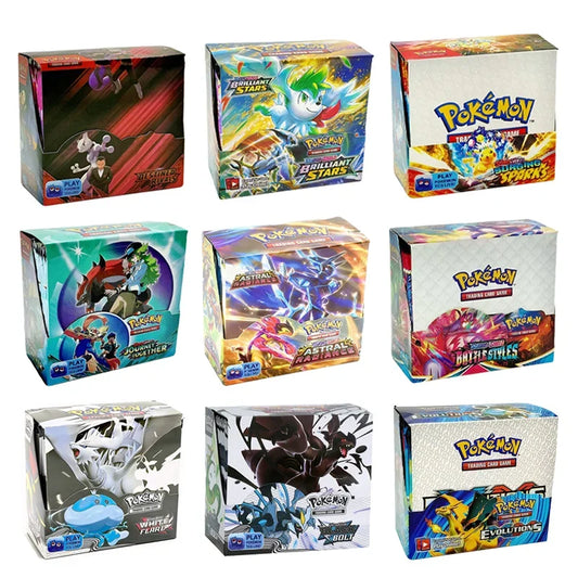 360PCS Pokémon Trading Card Game Booster Set – Prismatic Evolutions Scarlet & Violet English Battle Cards Collection Gift Pack