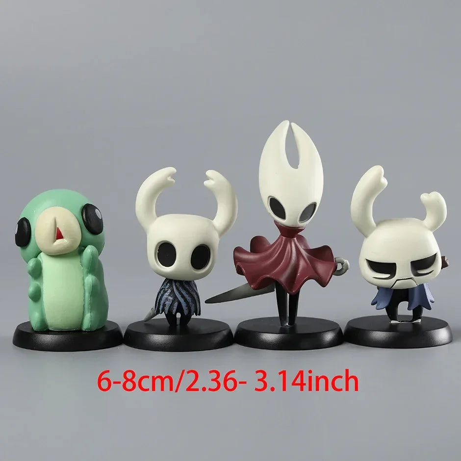 Hollow Knight PVC Figure Set | Hornet, Knight, Zote, Grub, Quirrel, Cornifer & Myla Desktop Decoration Toys