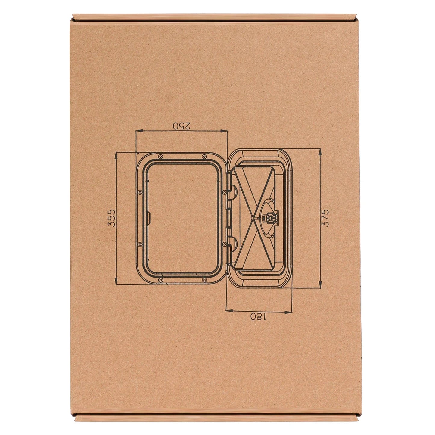 ABS Deck Access Hatch Cover — Waterproof Anti-UV Non-Skid Inspection Hatch for Marine Boats, Yachts & RVs, 15×11"