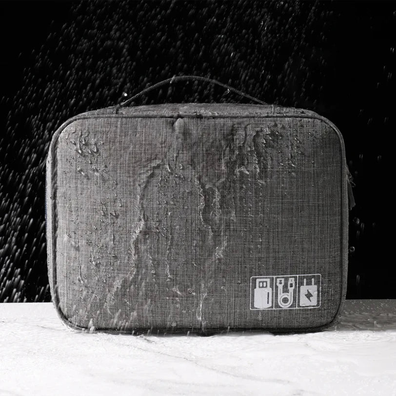 Waterproof Portable Cable Storage Bag – Digital Organizer for USB Cables, Chargers & Travel Accessories
