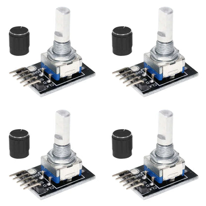 1-8PCS KY-040 Rotary Encoder Module - 360° Knob Switch Sensor Development Board for Arduino 5V DIY Projects