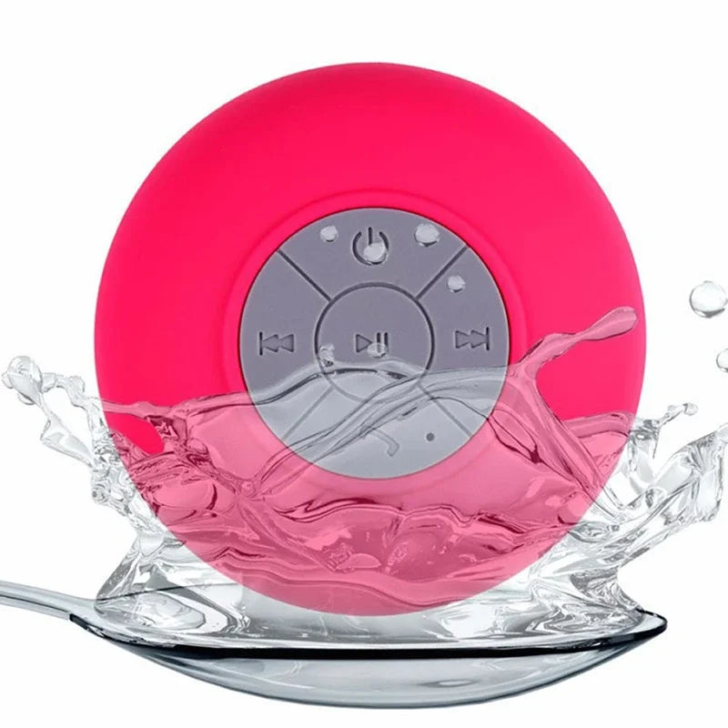 Waterproof Bluetooth Speaker with Suction Cup - Portable Outdoor Sports Stereo Speaker for Your Bathroom and Beyond