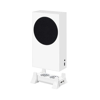 Vertical Stand for Xbox Series S – 3-Speed Cooling Fan with 2 USB Ports, Game Console Holder and Cooling Stand