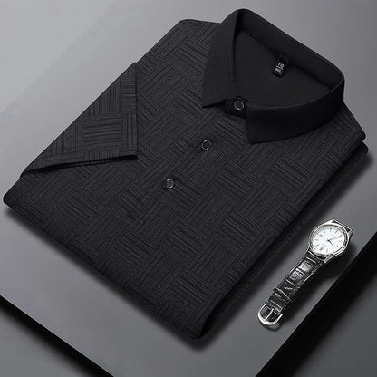 Men's Printed Business Casual Polo Shirt - 2026 Short Sleeve Breathable Fashion Top