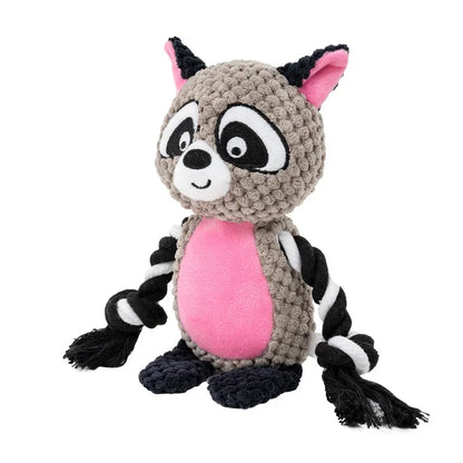 Small Dog Plush Chew Toy - Bite Resistant Squeaky Puppy Rattle Toy for Interactive Pet Play & Training