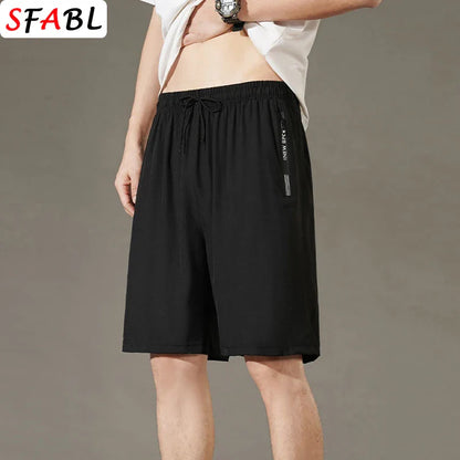 Men's Summer Beach Shorts – Quick-Drying, Breathable Elastic Fitness & Running Casual Shorts