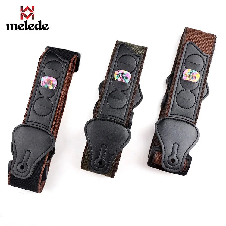 High-Quality Cotton Guitar Strap – Adjustable Length, 6.2cm Wide for Acoustic Guitar & Electric Bass