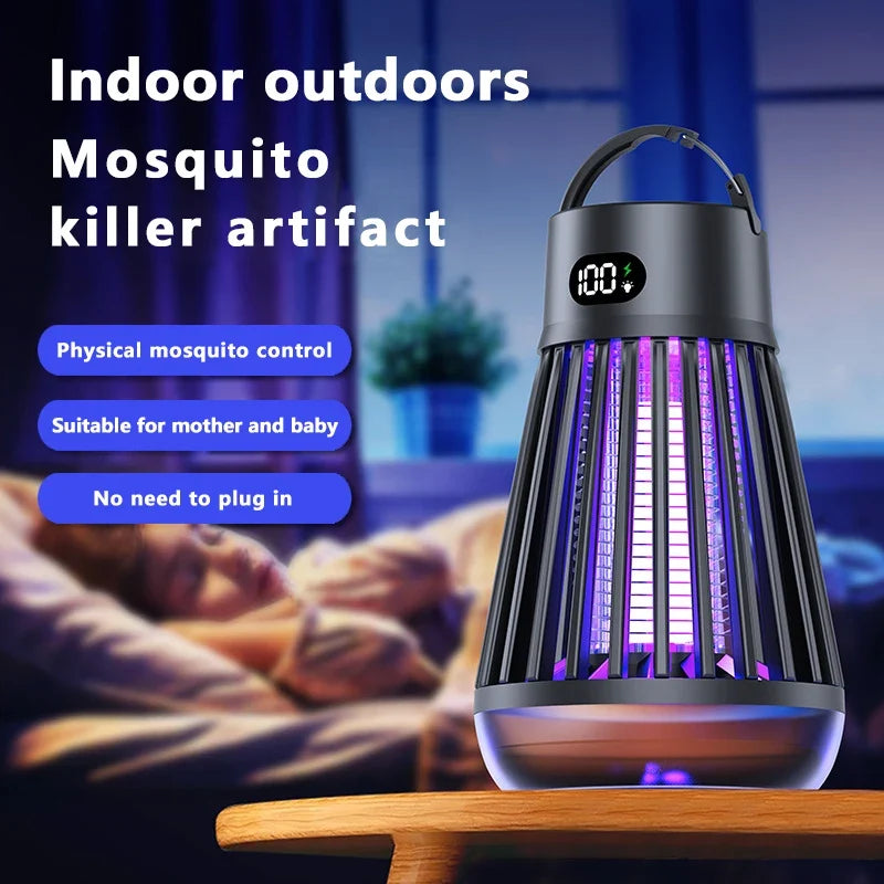 USB Electric Mosquito Lamp - Portable Rechargeable Mosquito Killer for Indoor Home & Outdoor Camping Use