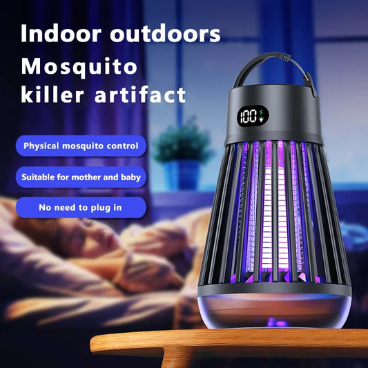 USB Electric Mosquito Lamp - Portable Rechargeable Mosquito Killer for Indoor Home & Outdoor Camping Use