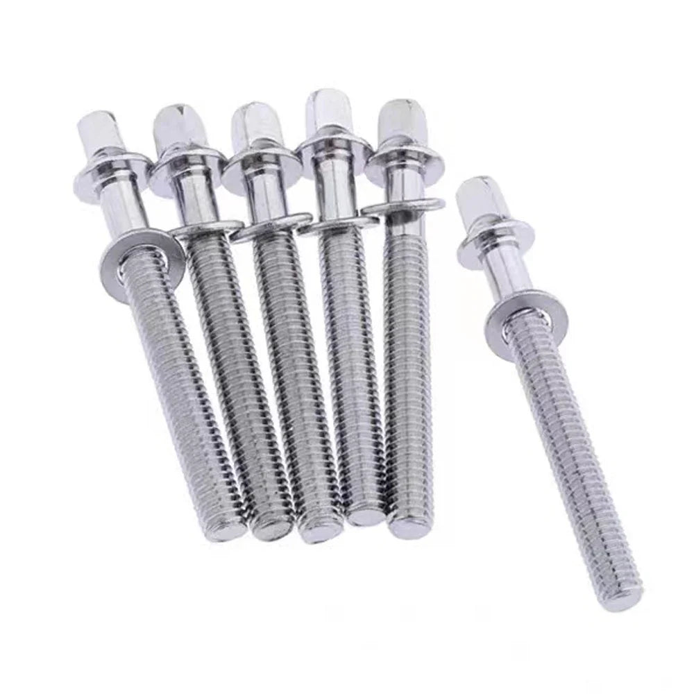 2" Tension Rods for Drums – 6/12pcs 5mm & 6mm Stainless Steel Drum Screws