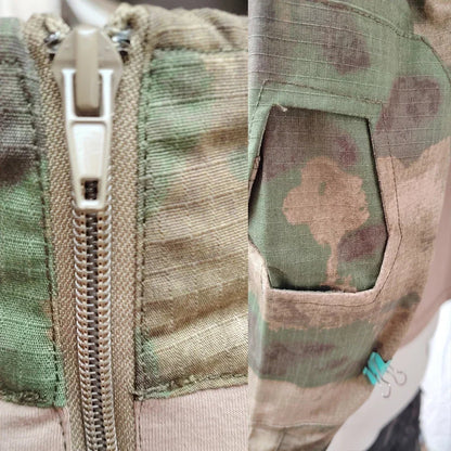 Men’s Camo Tactical Uniform Set | Ripstop Airsoft Suit with Multi-Pocket Pants & Training Shirt for Hunting or Paintball