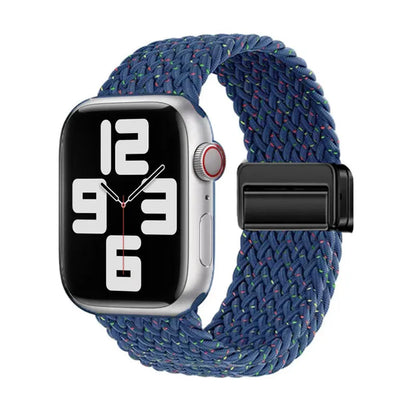 Nylon Braided Apple Watch Band - Durable Replacement Strap for Series 10/9/8/7/6/5/3 SE Ultra 49mm to 38mm