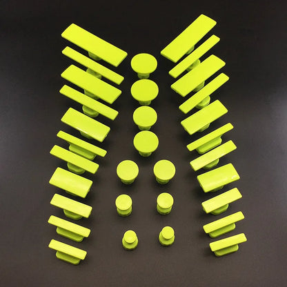 16/32pcs Paintless Car Dent Repair Pulling Tabs – Auto Body Damage Removal Kit Compatible with T-Bar Slide Hammer, Metal Surface Dent Fixing Tools, Car Body Repair Accessories