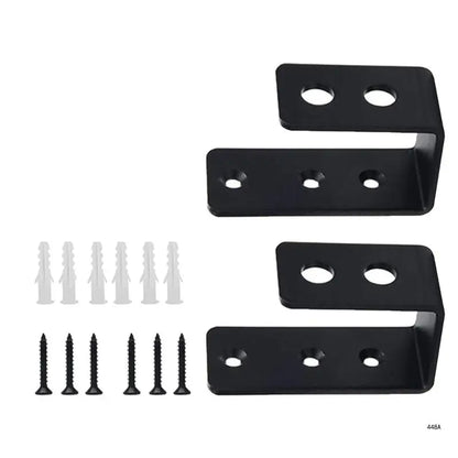 Door Barricade Security Clamps - U-Shaped Door Lock Brackets Set for Home, Barn, Shed, Garage & Gate Protection