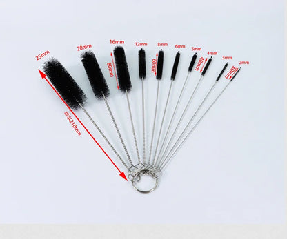 Nylon Cleaning Brush Set - Multi-Functional Spray, Straw, Sewing Machine & Paint Gun Cleaning Tools